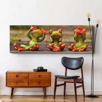 Three Wise Frogs